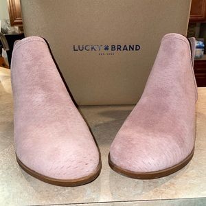 Luck Brand Bailey Bootie Brand Blush Bootie Portogallo Style Suade